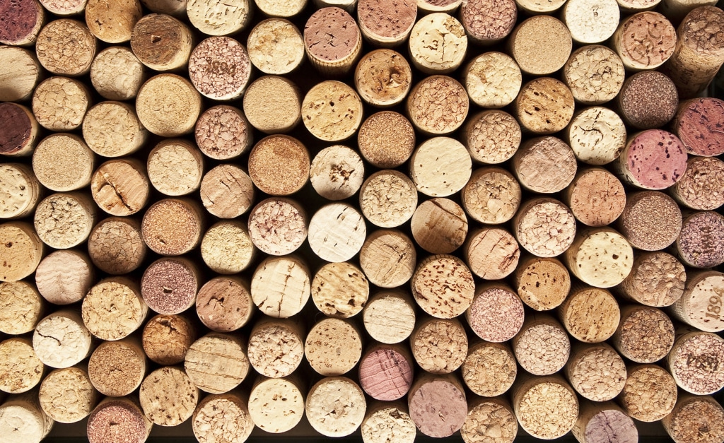 Wine cork background